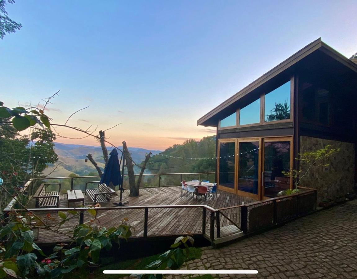 Vila Casa De Vidro Com Vista Mantiqueira - Com Cafe E Staff Campos do Jordão Exteriér fotografie