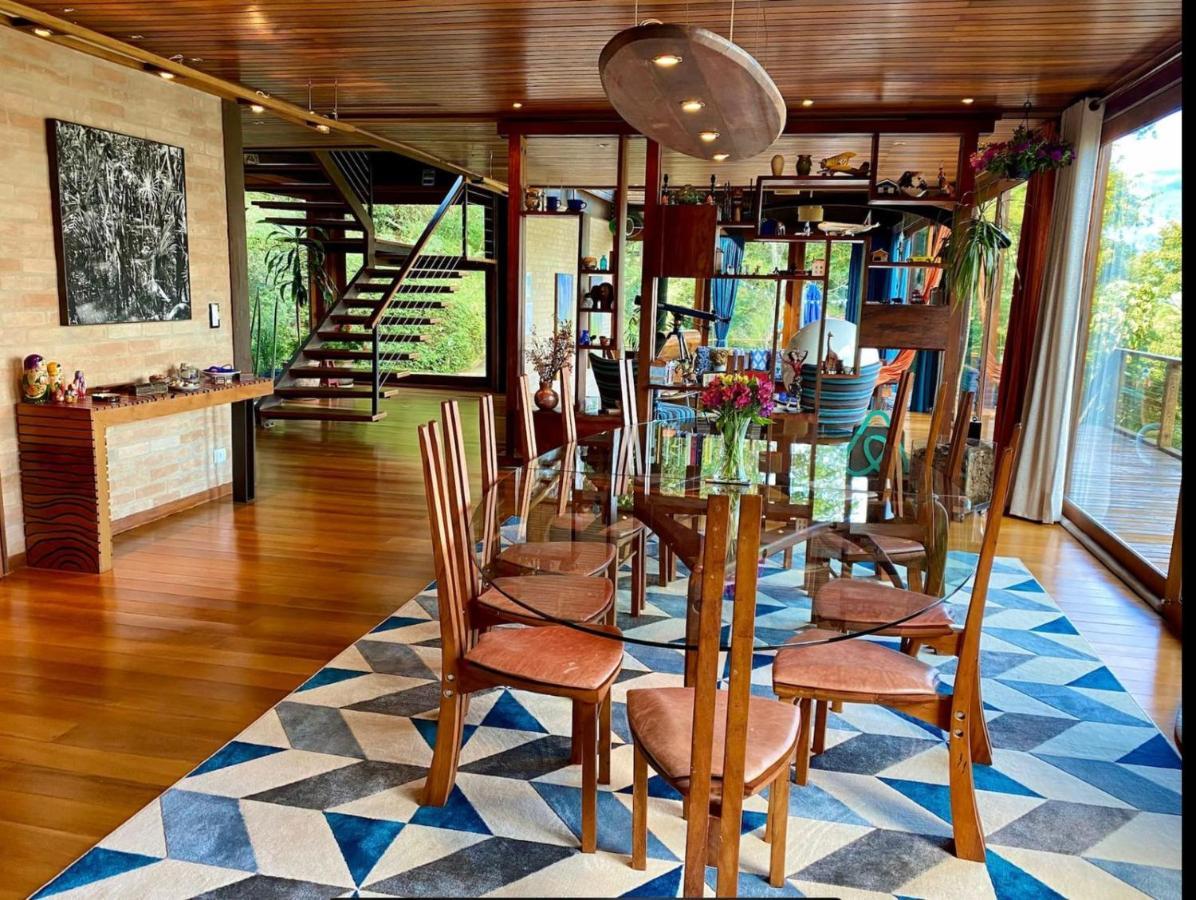 Vila Casa De Vidro Com Vista Mantiqueira - Com Cafe E Staff Campos do Jordão Exteriér fotografie