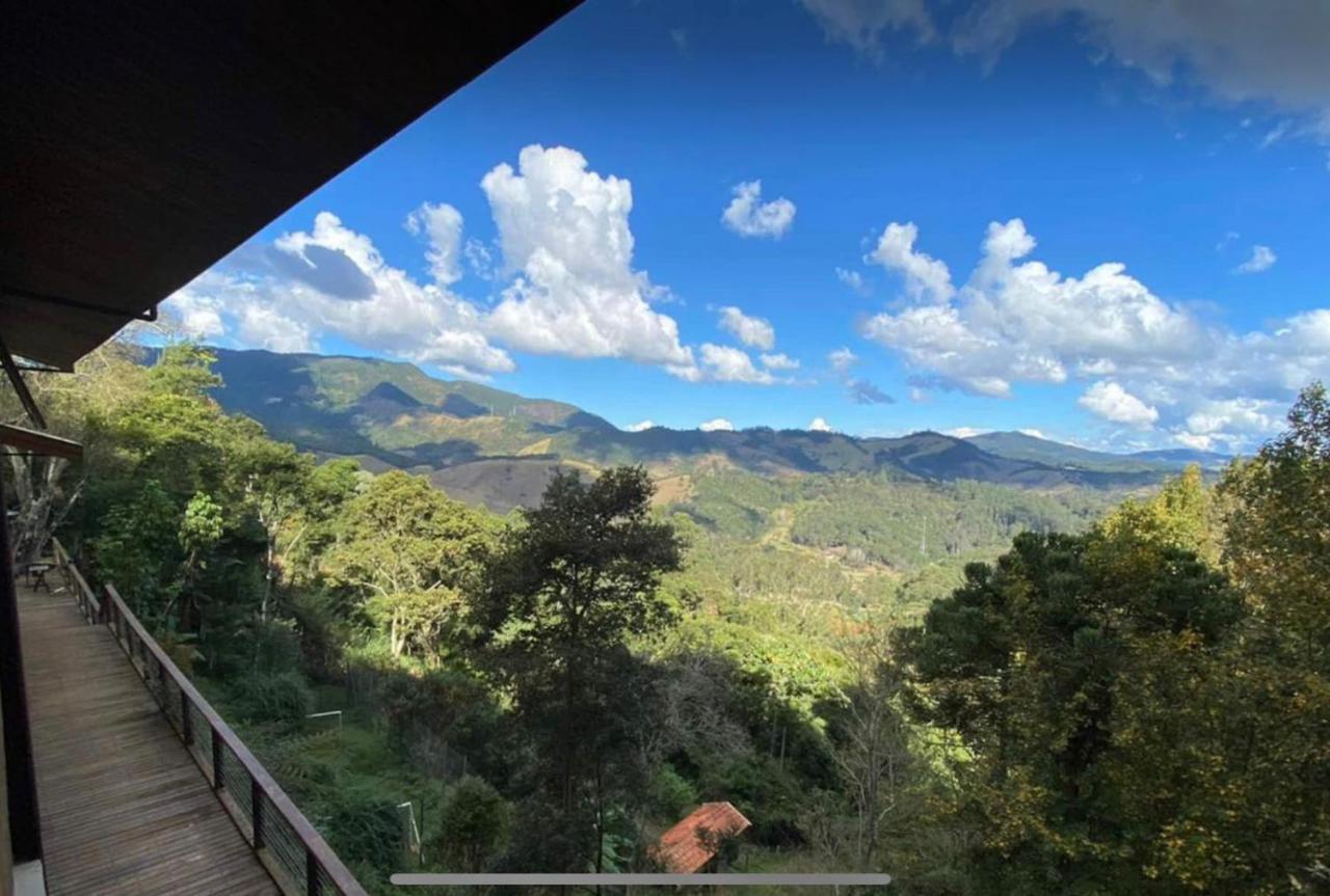 Vila Casa De Vidro Com Vista Mantiqueira - Com Cafe E Staff Campos do Jordão Exteriér fotografie